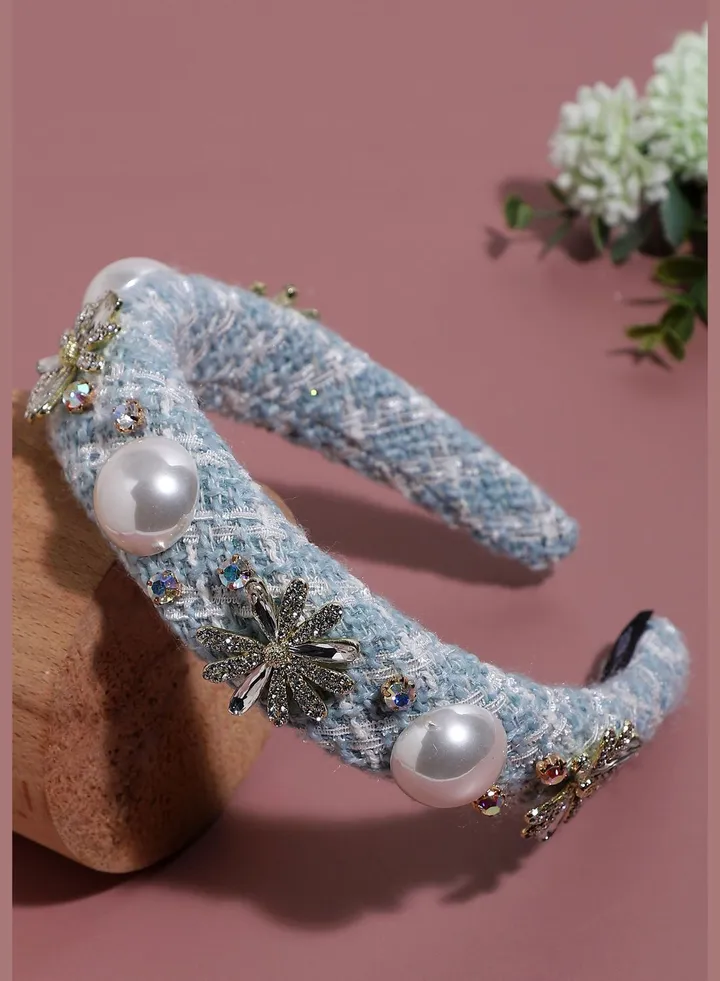 Trendy Designer Stone Western Wear Hair Band For Women