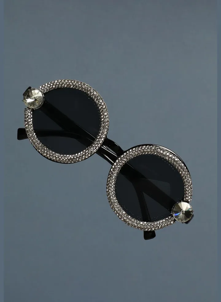 Trendy Designer Stone Western Wear Sunglass For Women