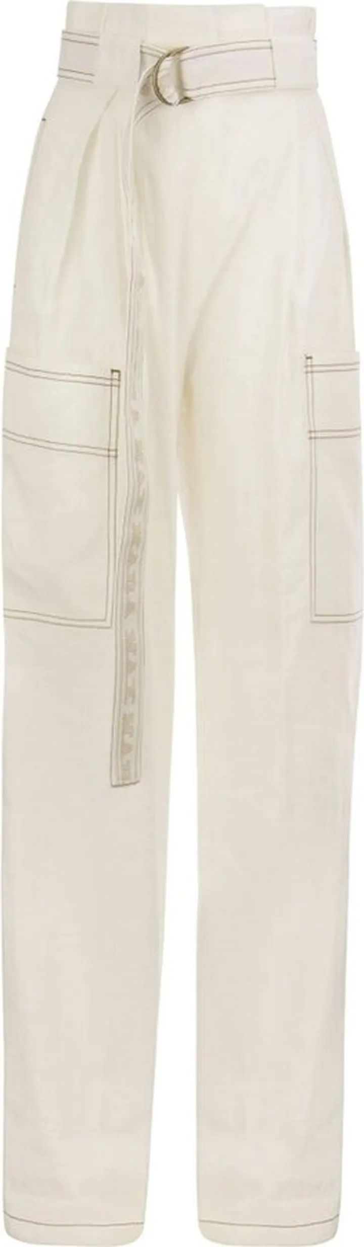 Max Mara Stitch Detailed Straight Leg Trousers