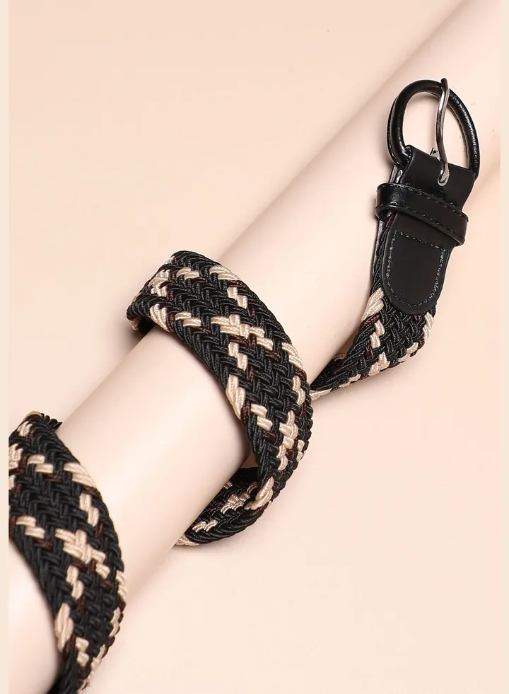 Casual Textured Fabric Waist Belt For Men