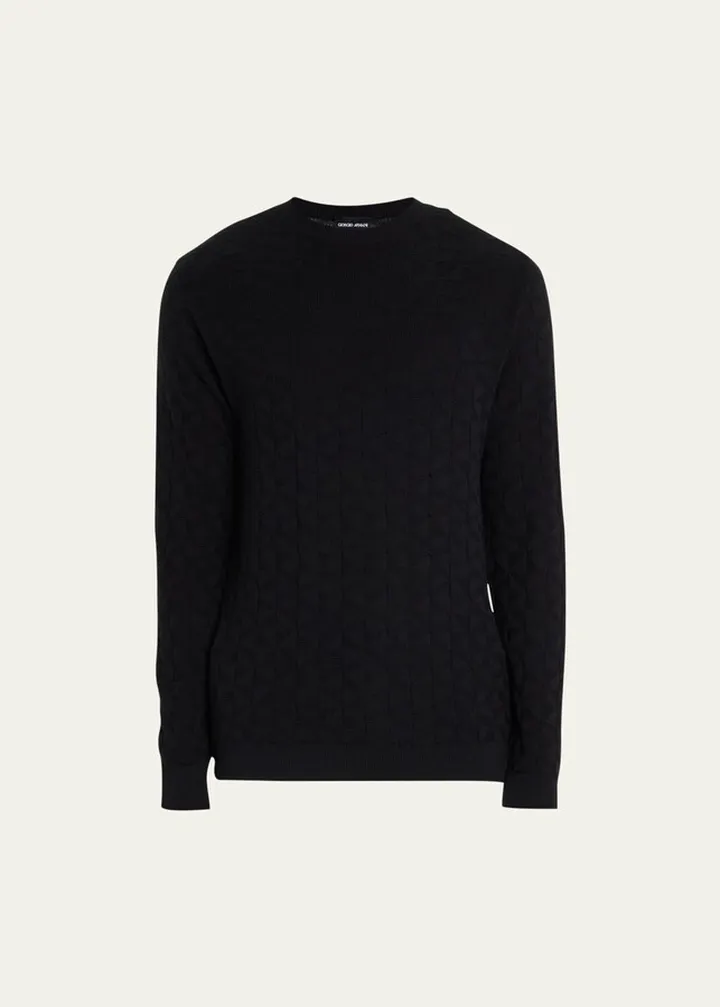 Men's Cashmere-Blend Crewneck Sweater