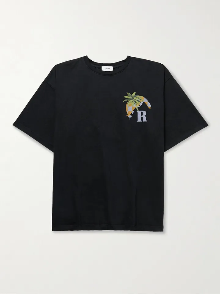 Moonlight Tropics Logo-Print Cotton-Jersey T-Shirt