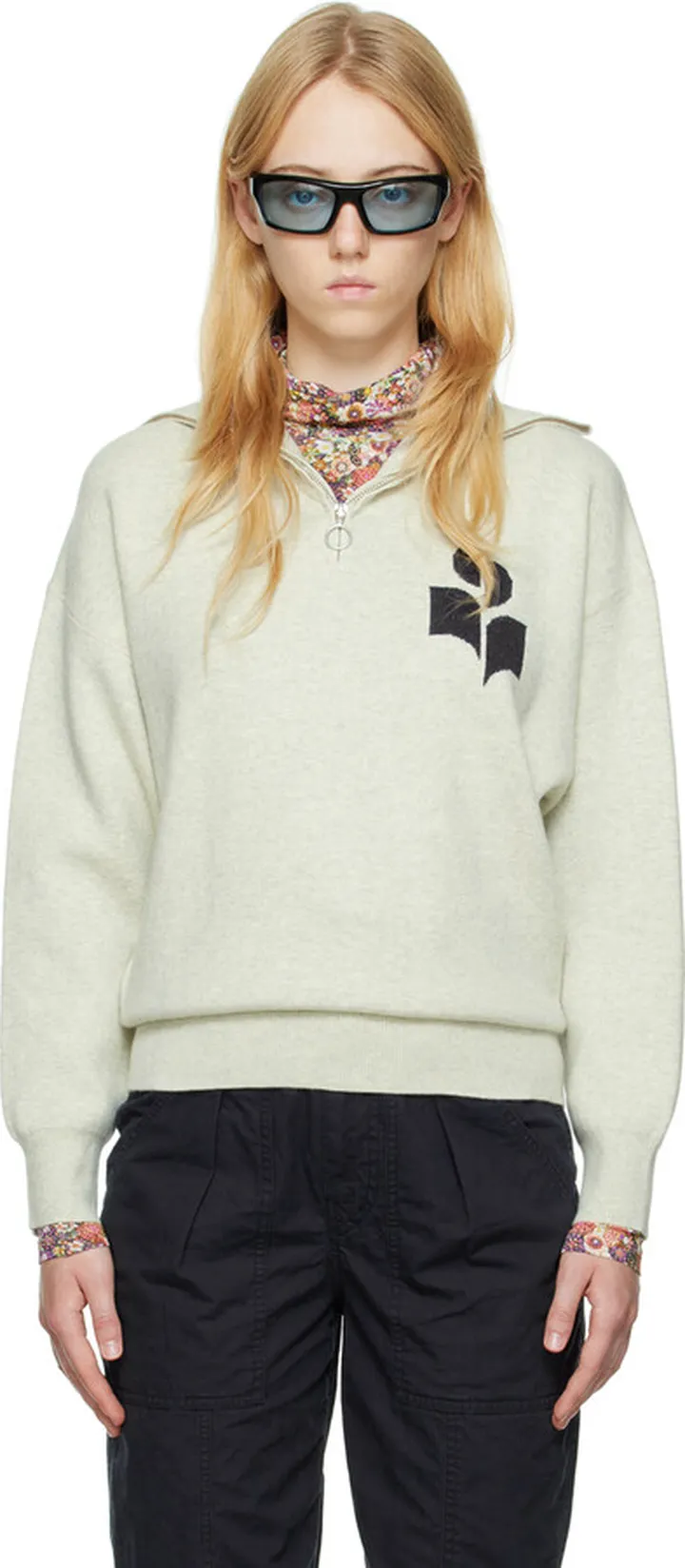 Isabel Marant Etoile Gray Azra Turtleneck