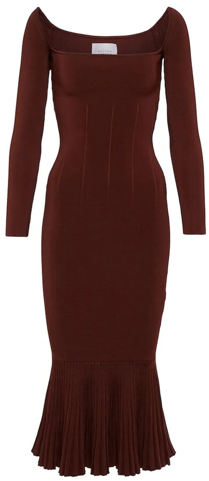 Atalanta ribbed-knit midi dress