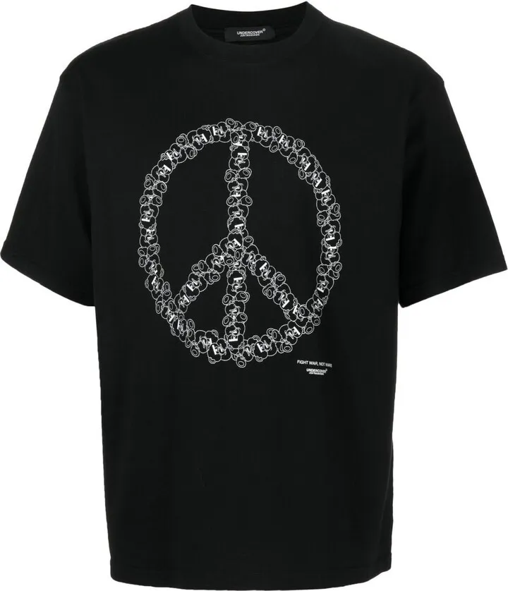 peace-sign cotton T-Shirt