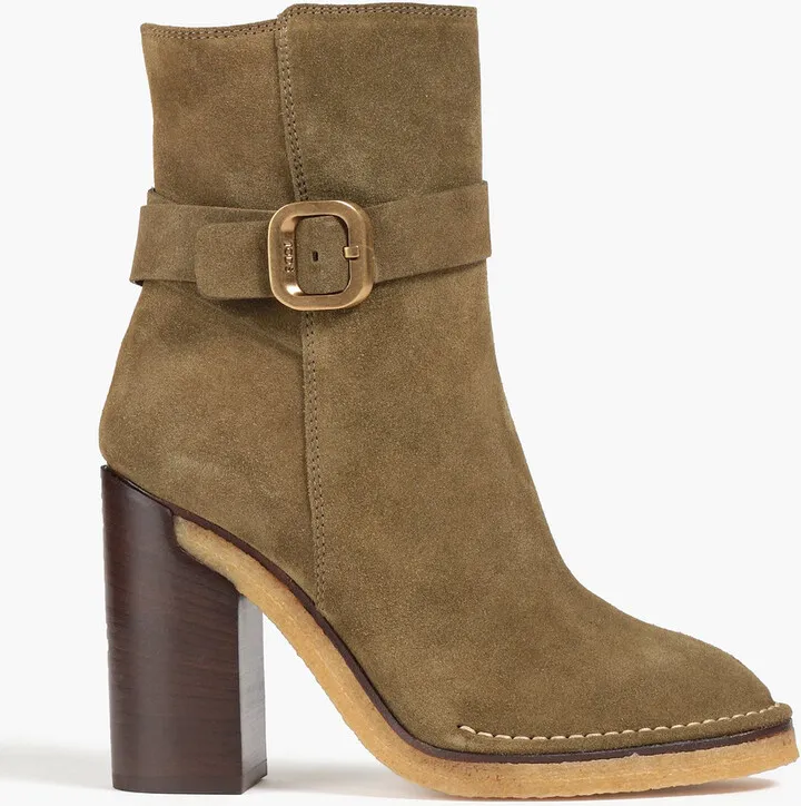 Suede ankle boots