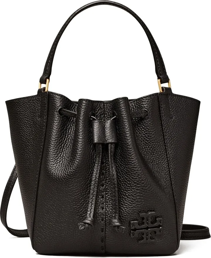Mini Dragonfly Mcgraw leather bucket bag