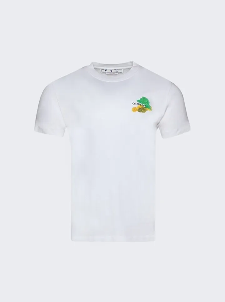Brush Slim Fit Tee White