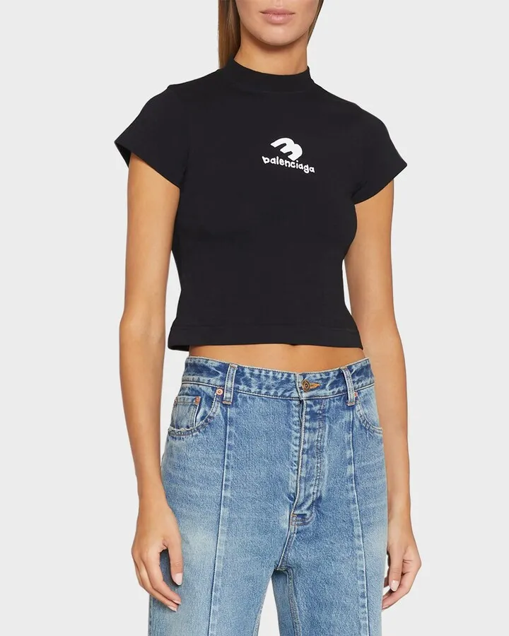 Transfer 3B Logo-Print Shrunk T-Shirt