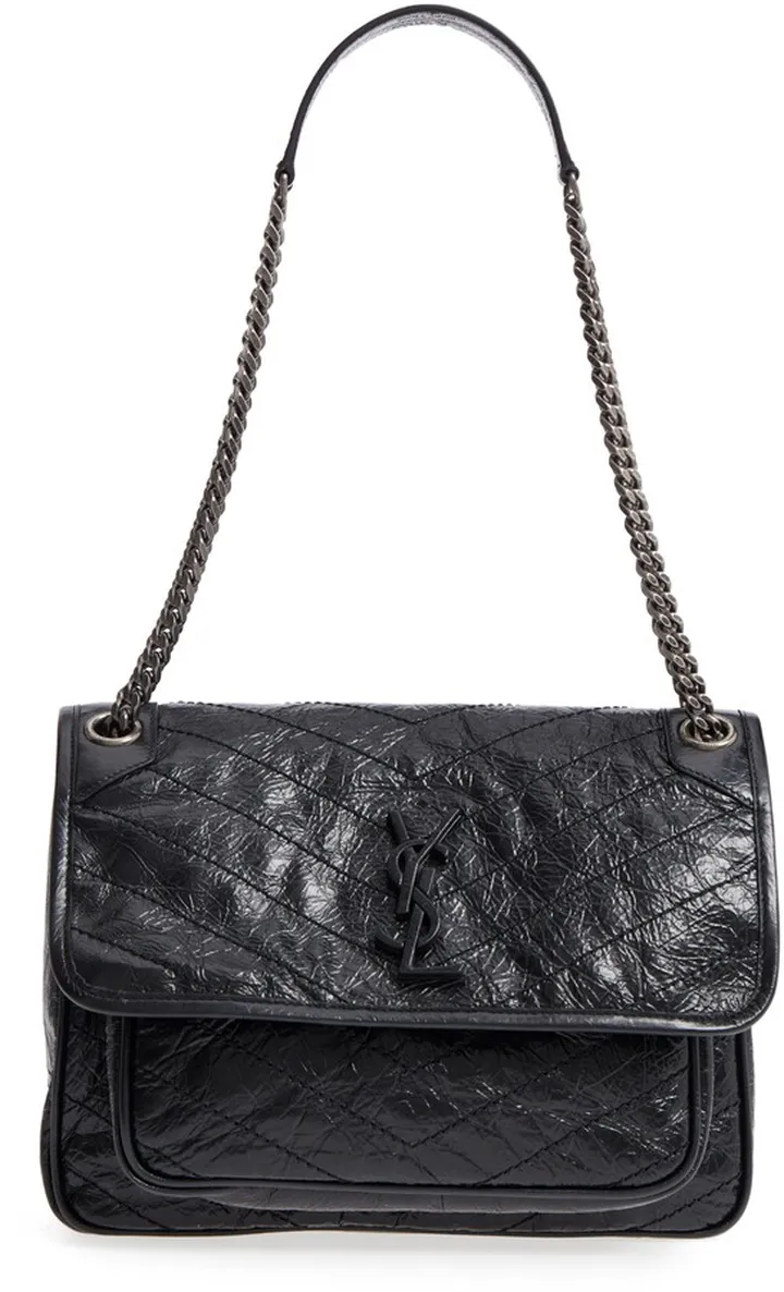 Medium Niki Leather Shoulder Bag