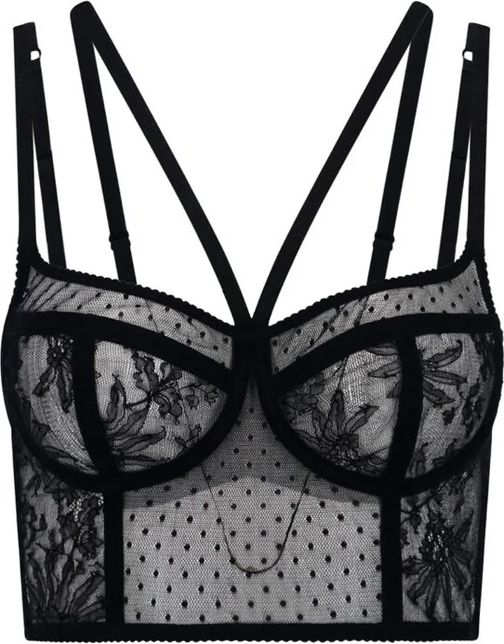 Dolce & Gabbana Tulle Underwire Cup Corset