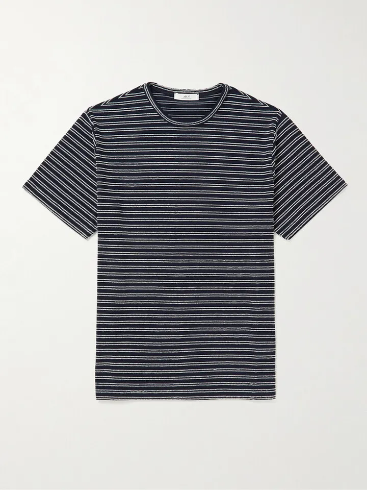 Striped Cotton-Jersey T-Shirt