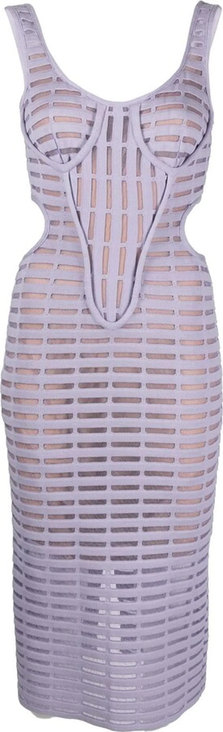Open-Knit Midi Dress