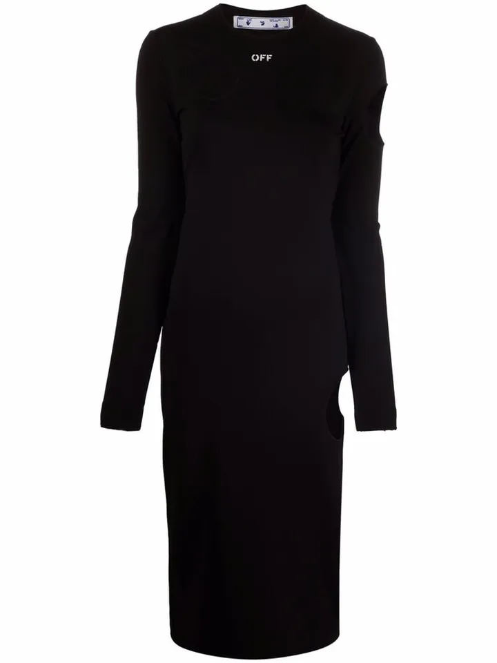Meteor logo knitted dress