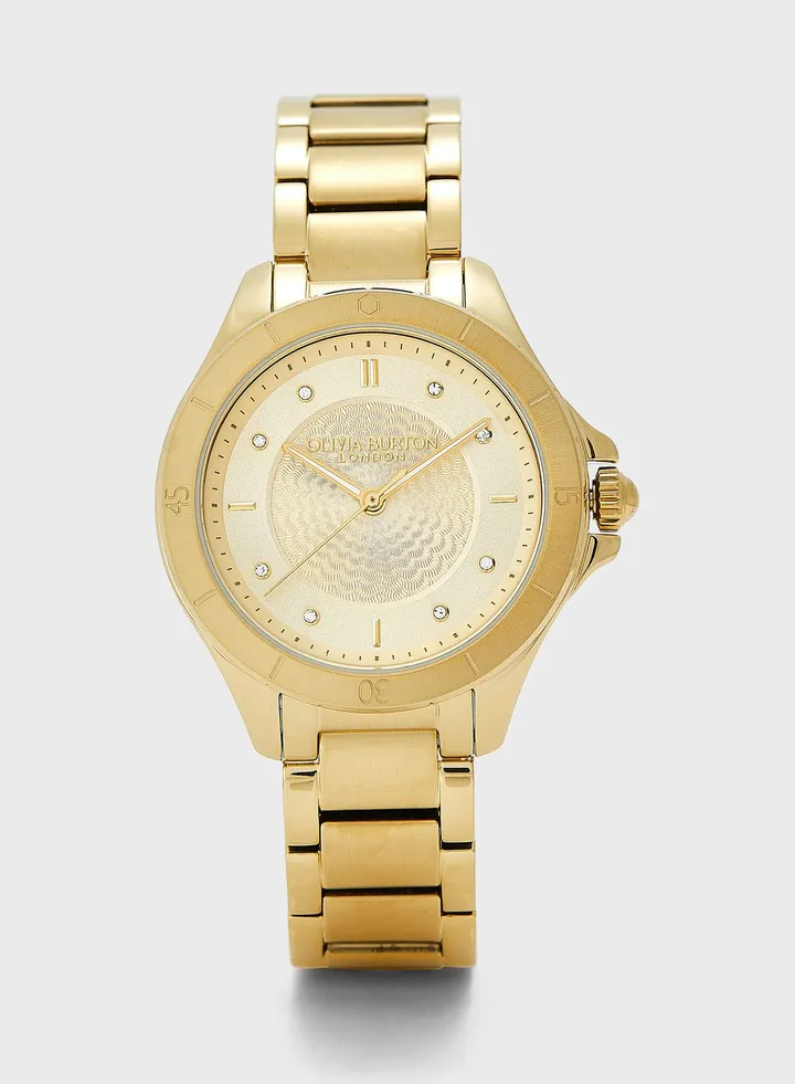 Sports Luxe Guiloche Analog Watch