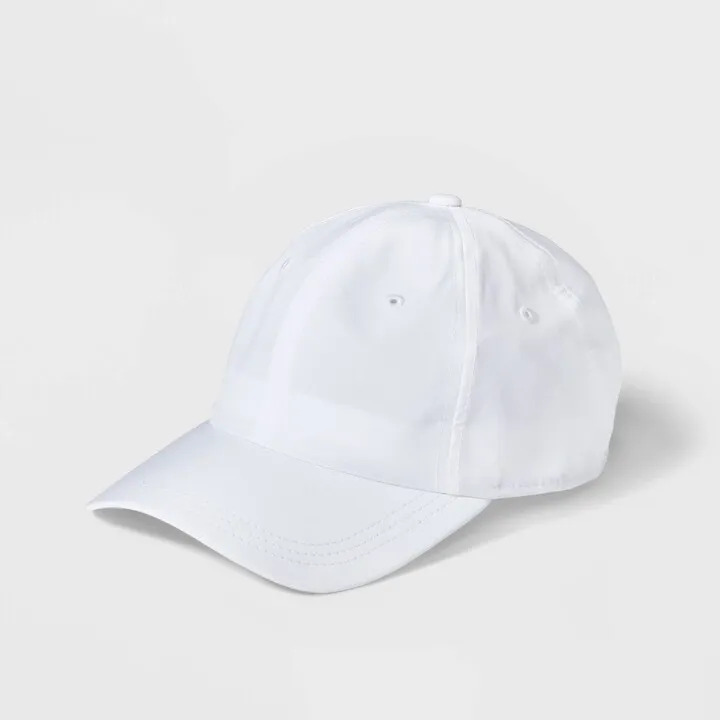 Women's Poly Baseball Hat - A New Day™ White