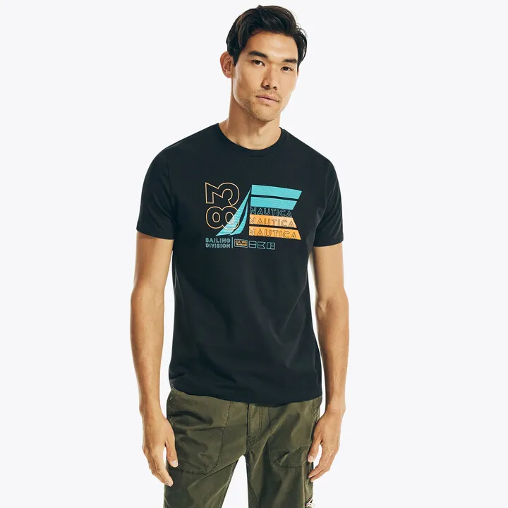Sustainably Crafted Nautica 83 Graphic T-Shirt