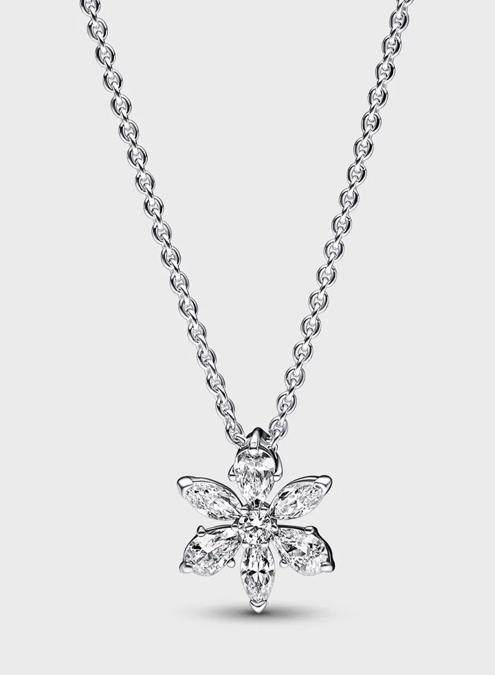 Sparkling Herbarium Cluster Pendant Necklace