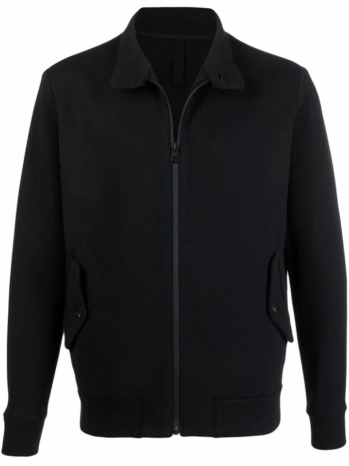 Zipped-Up Bomber Jacket