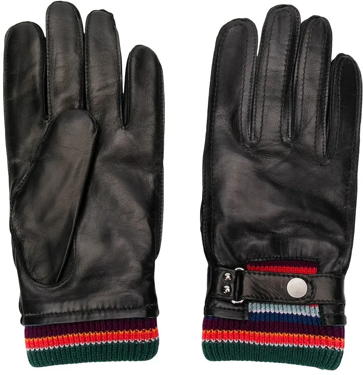 Stripe Detailed Driving Gloves