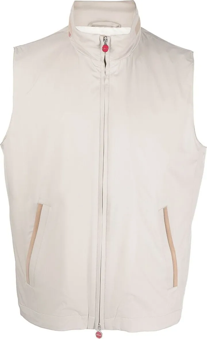 Zip-Up Leather Gilet