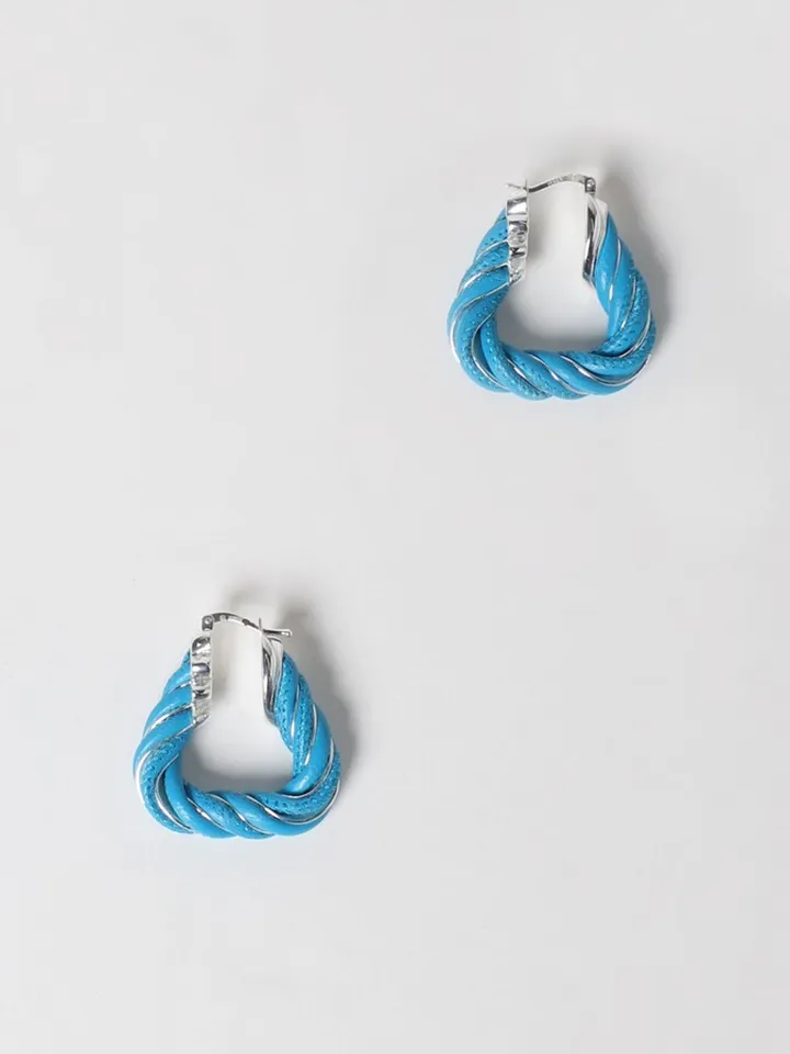 Bottega Veneta silver and tassel earrings