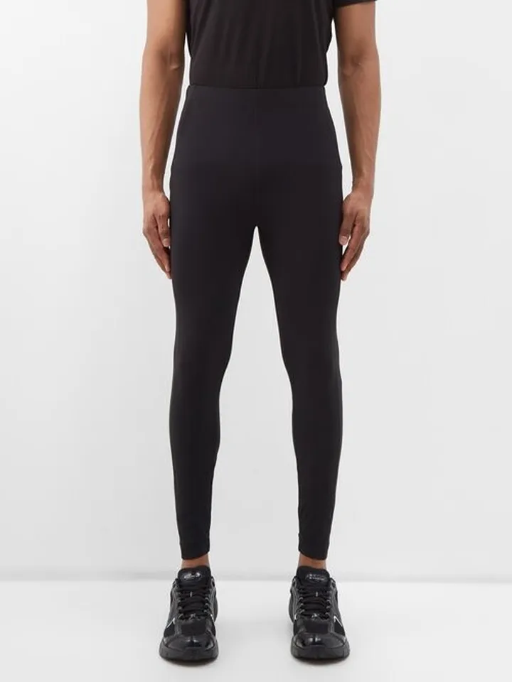 Logo-print Technical-jersey Leggings