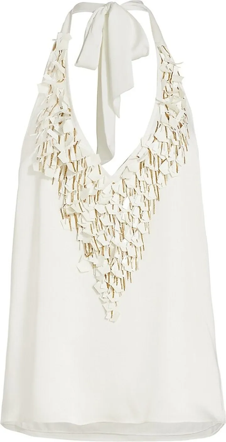 Christine Fringe Halter Top