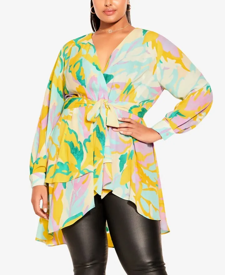 City Chic Trendy Plus Size Hailey Tunic Top