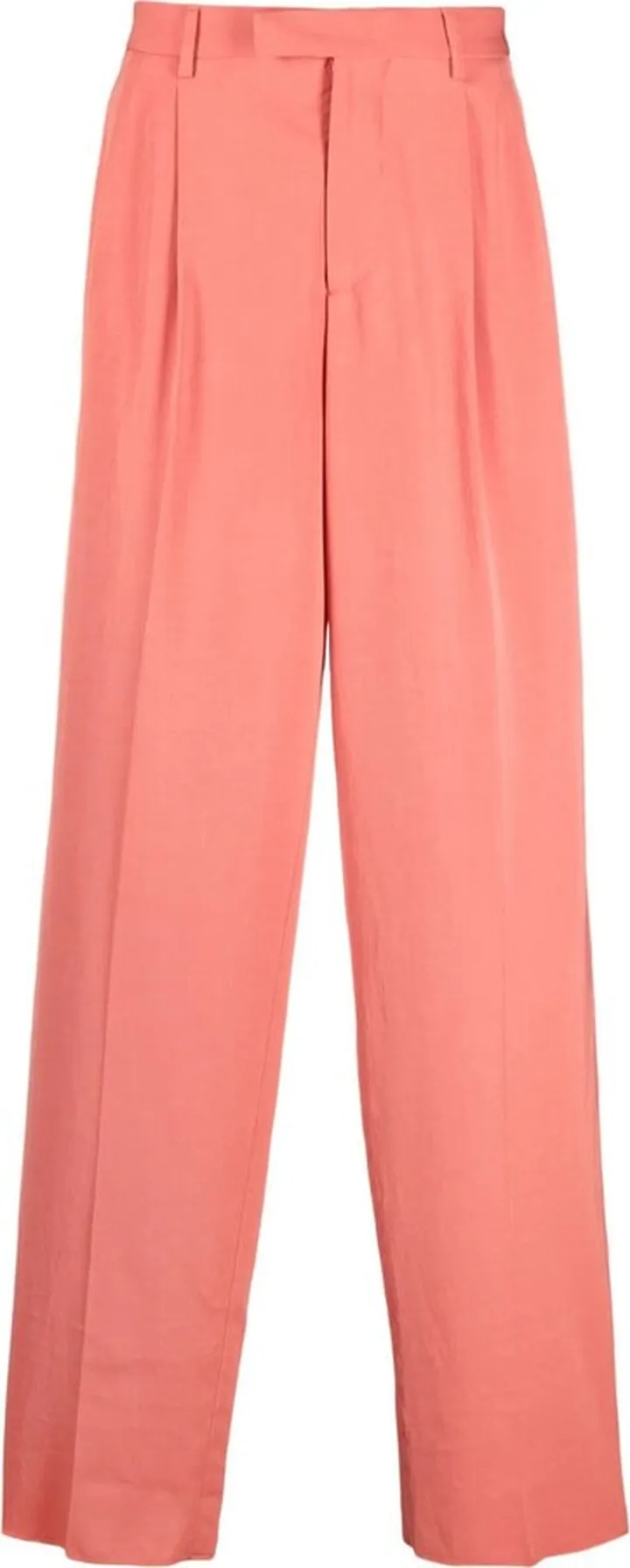 Wide-Leg Cotton Trousers