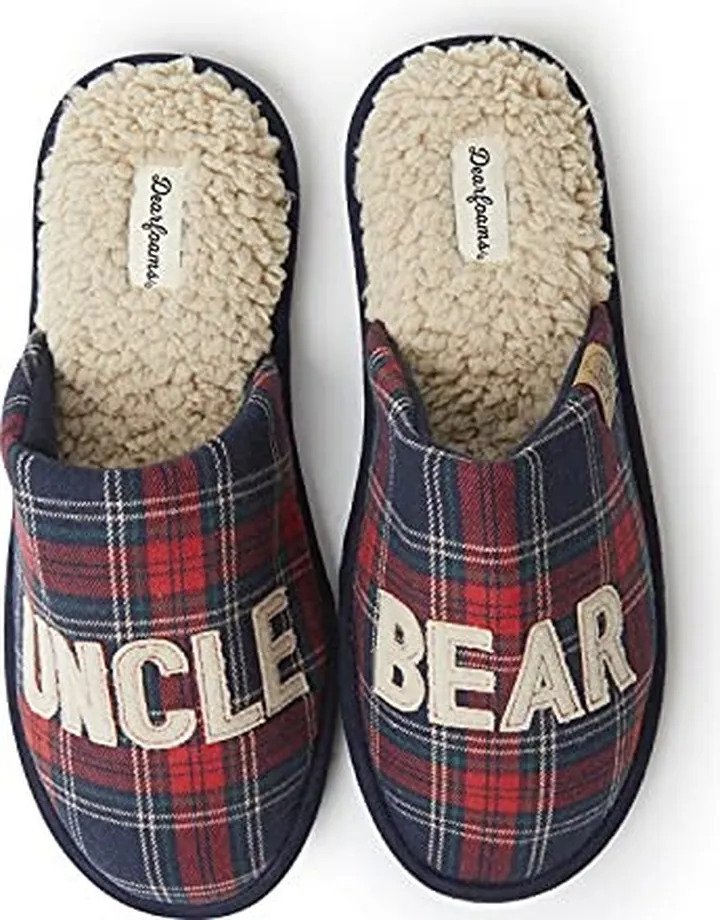 Dearfoams Men's Uncle Bear Slipper