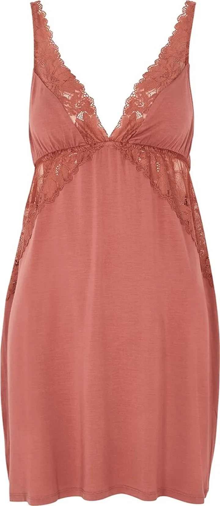 Eberjey Rosalia Lace-trimmed Stretch-jersey Chemise
