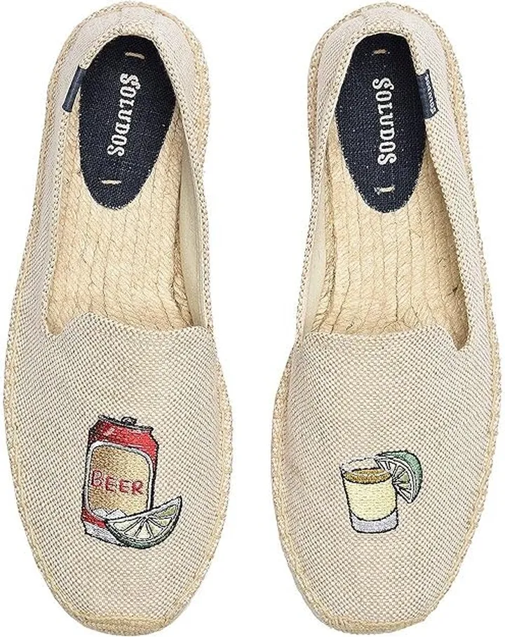 Soludos Beer Shot Smoking Slipper (Cream) Men's Shoes
