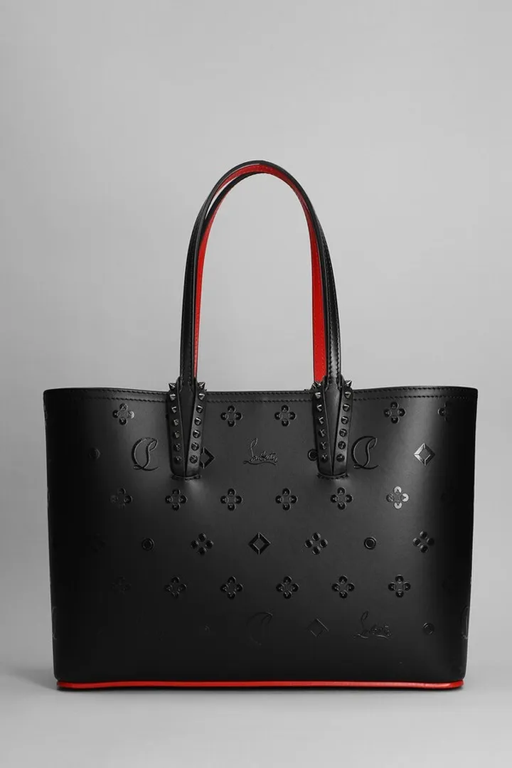 Cabata Small Tote In Black Leather