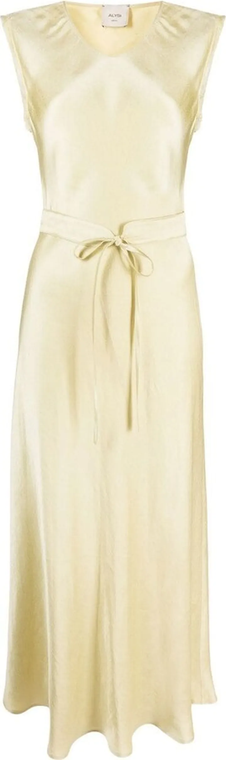 Tie-Waist Sleeveless Dress