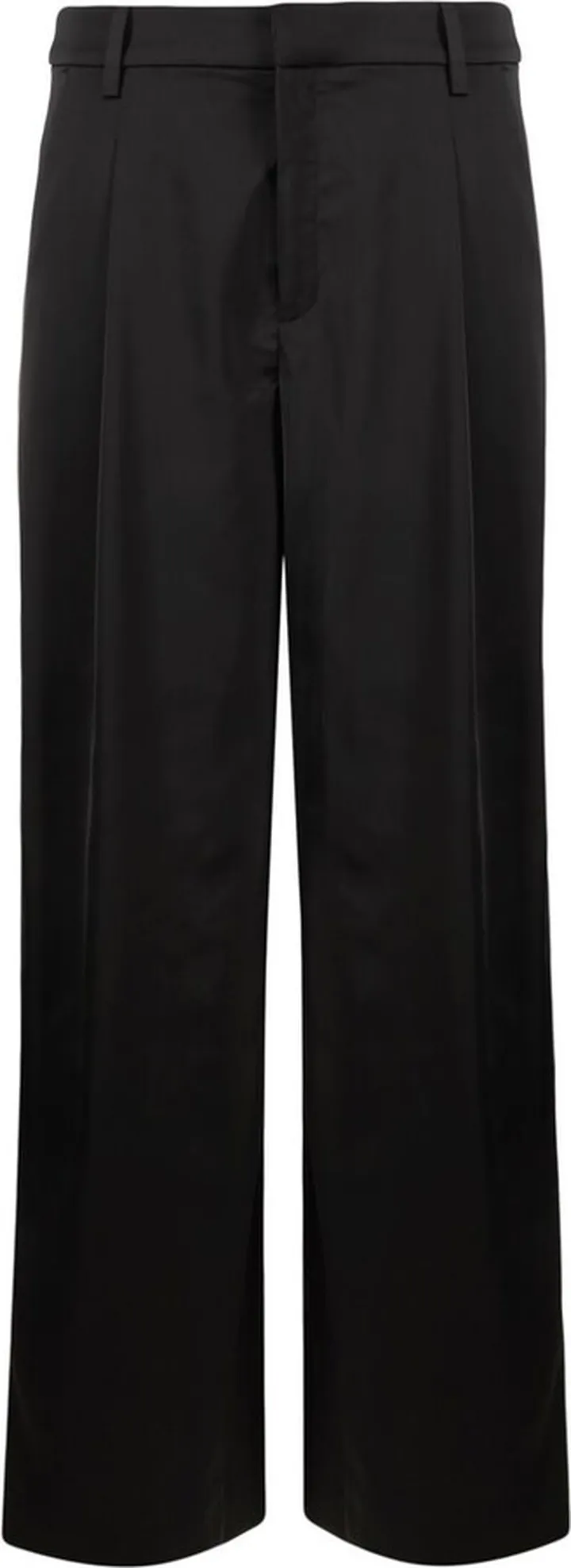 Pleated Straight-Leg Trousers