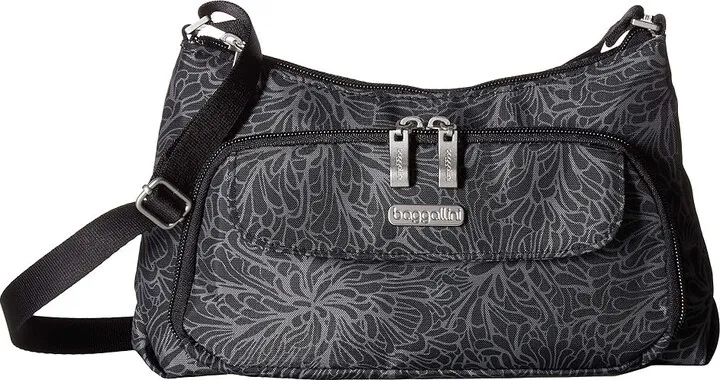 Baggallini Everyday Bagg (Midnight Blossom) Cross Body Handbags