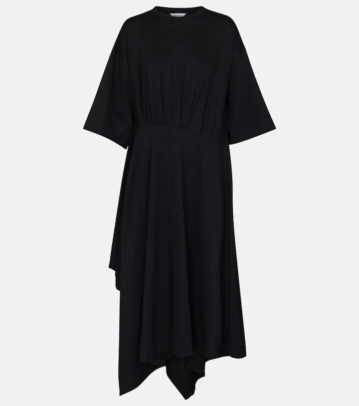 Pleated T-shirt dress