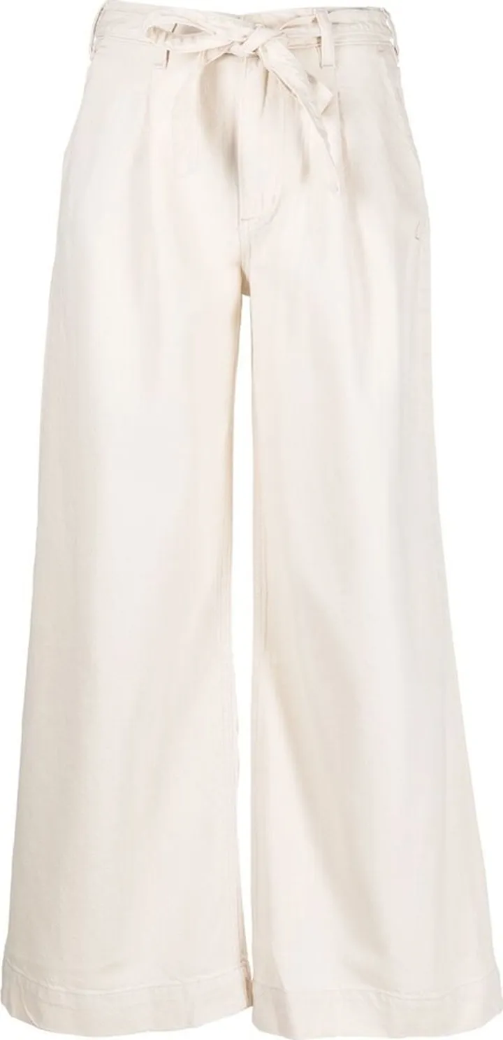 Belted Wide-Leg Jeans