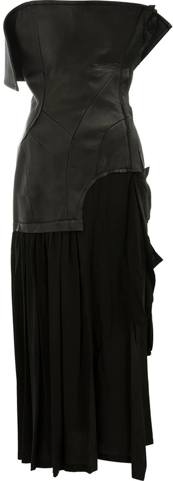 Lambskin And Silk Dress