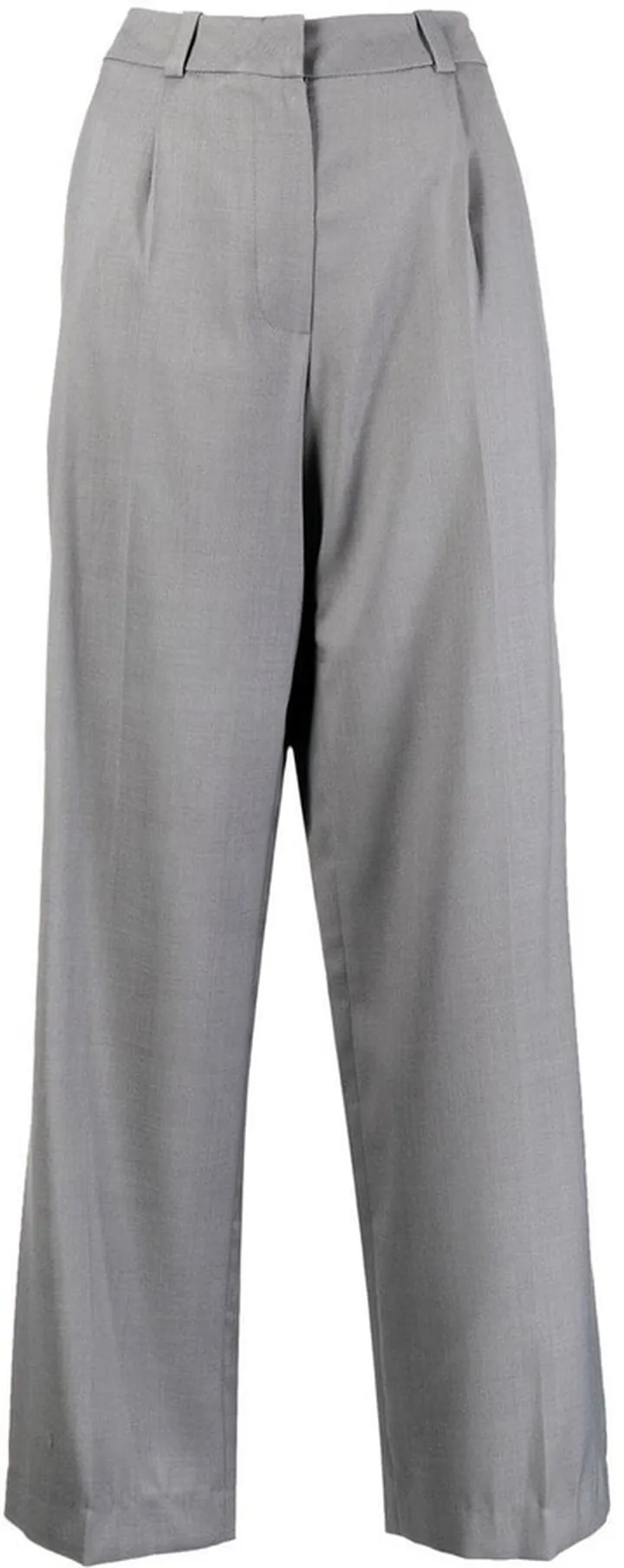 Pleated Straight Trousers