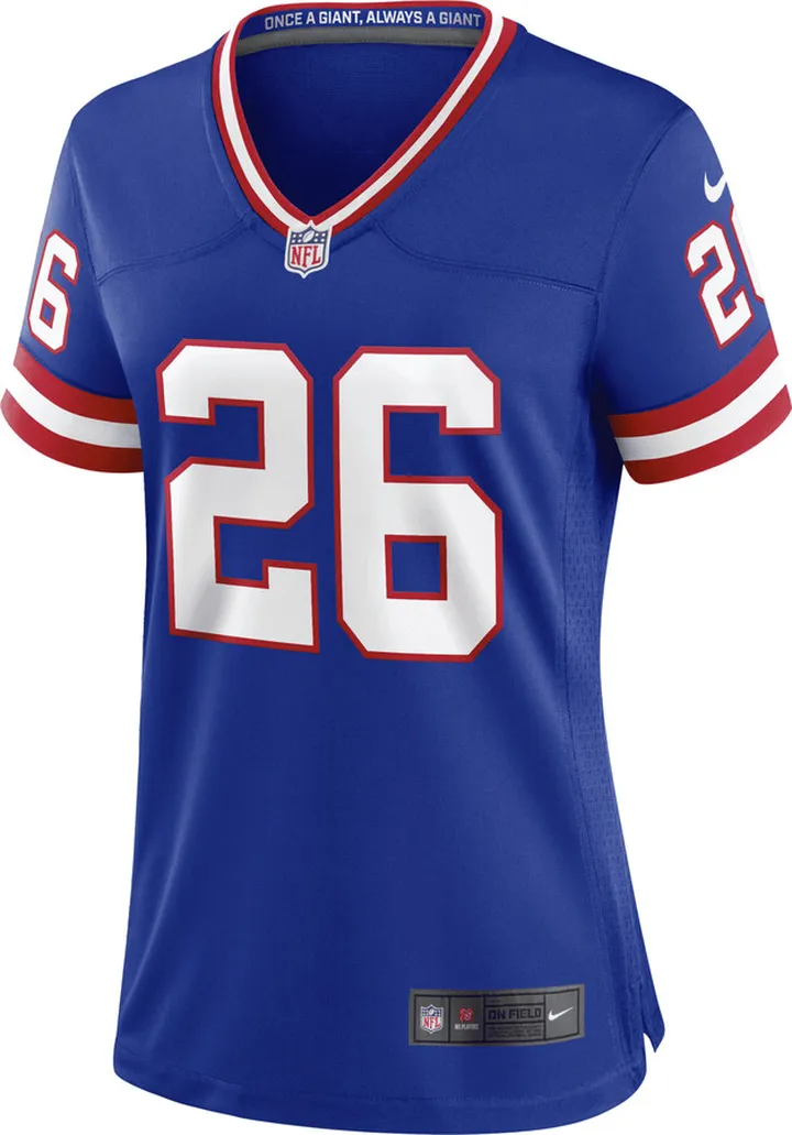 Nike Women's NFL New York Giants (Saquon Barkley) Game Football Jersey in Blue
