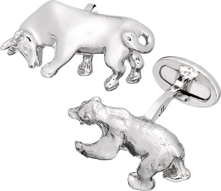 Bull and Bear Cuff Links
