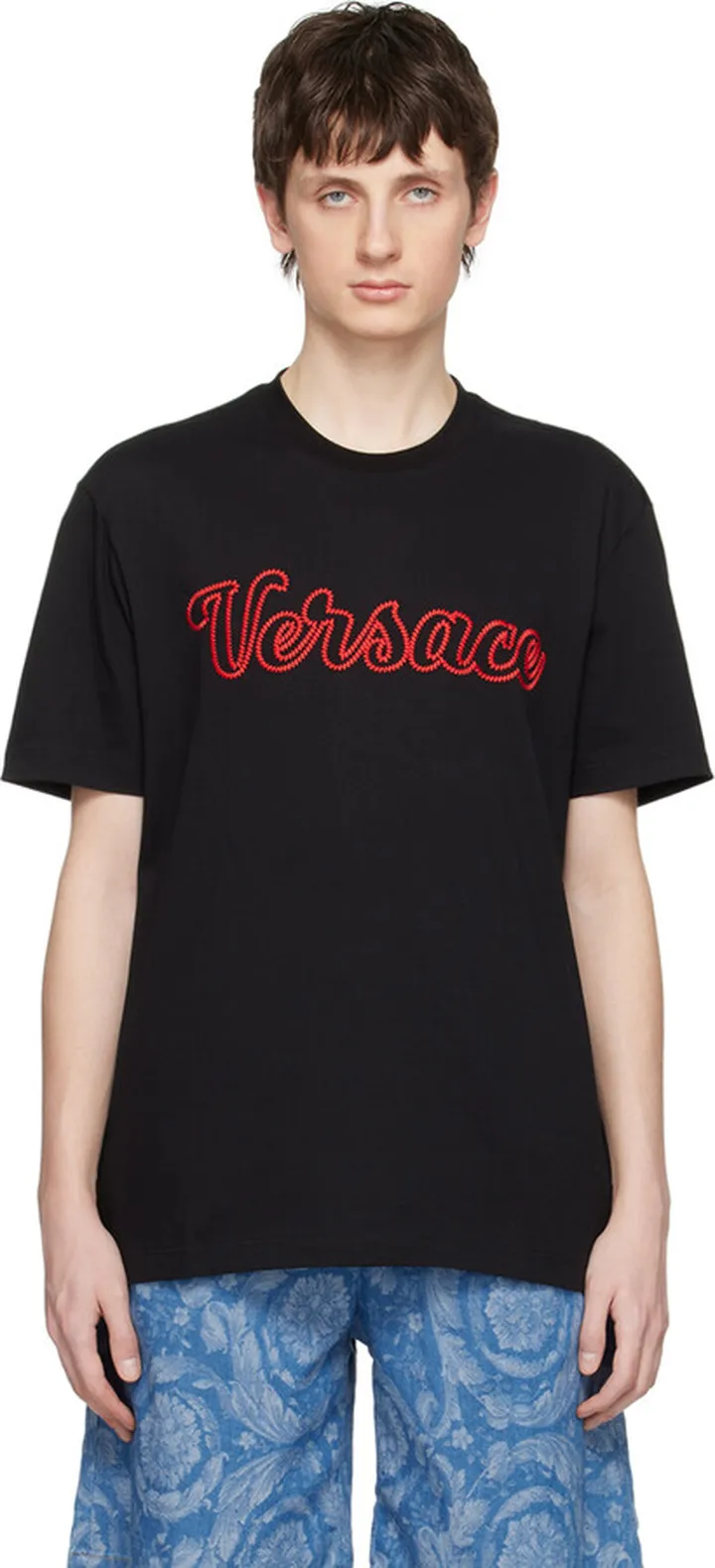 Versace Black Varsity T-Shirt