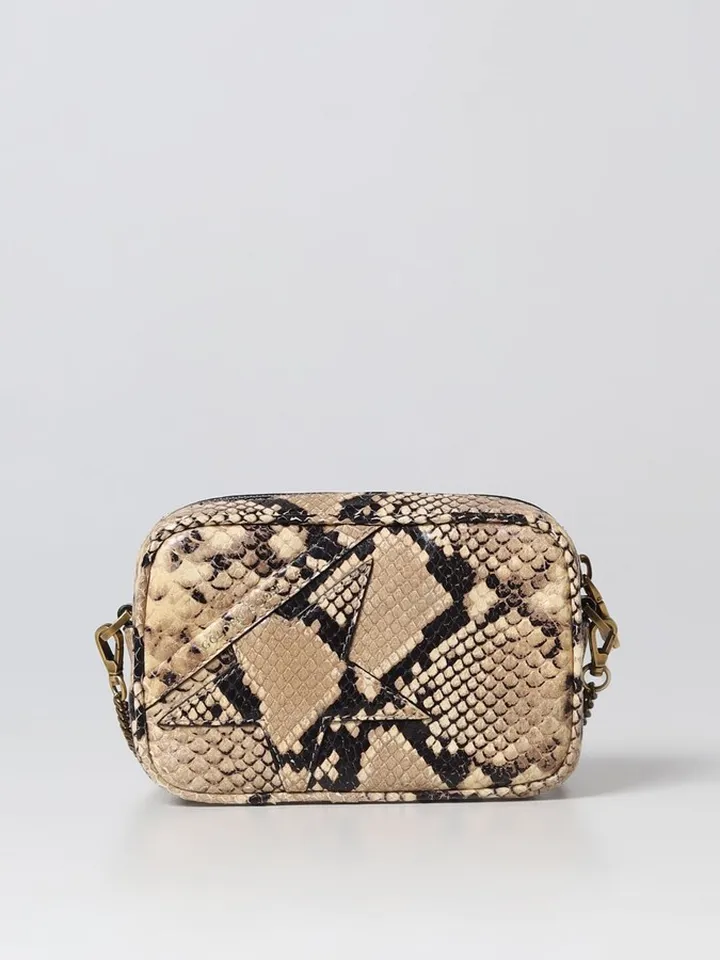 Golden Goose Mini Star bag in python print leather