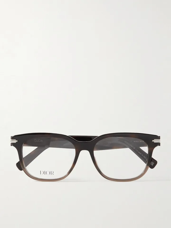 DiorBlackSuit O S11I D-Frame Acetate Blue Light-Blocking Optical Glasses