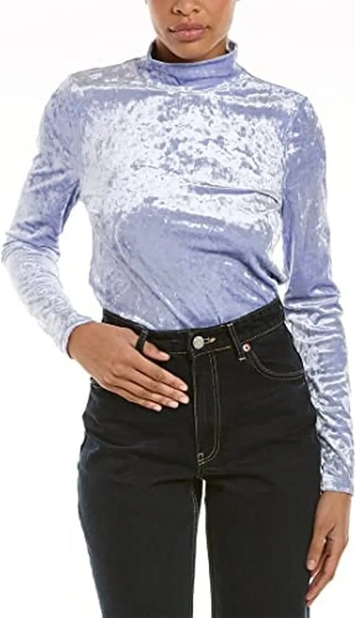 BCBGeneration Women's Fitted Long Sleeve Top Turtleneck Shirt