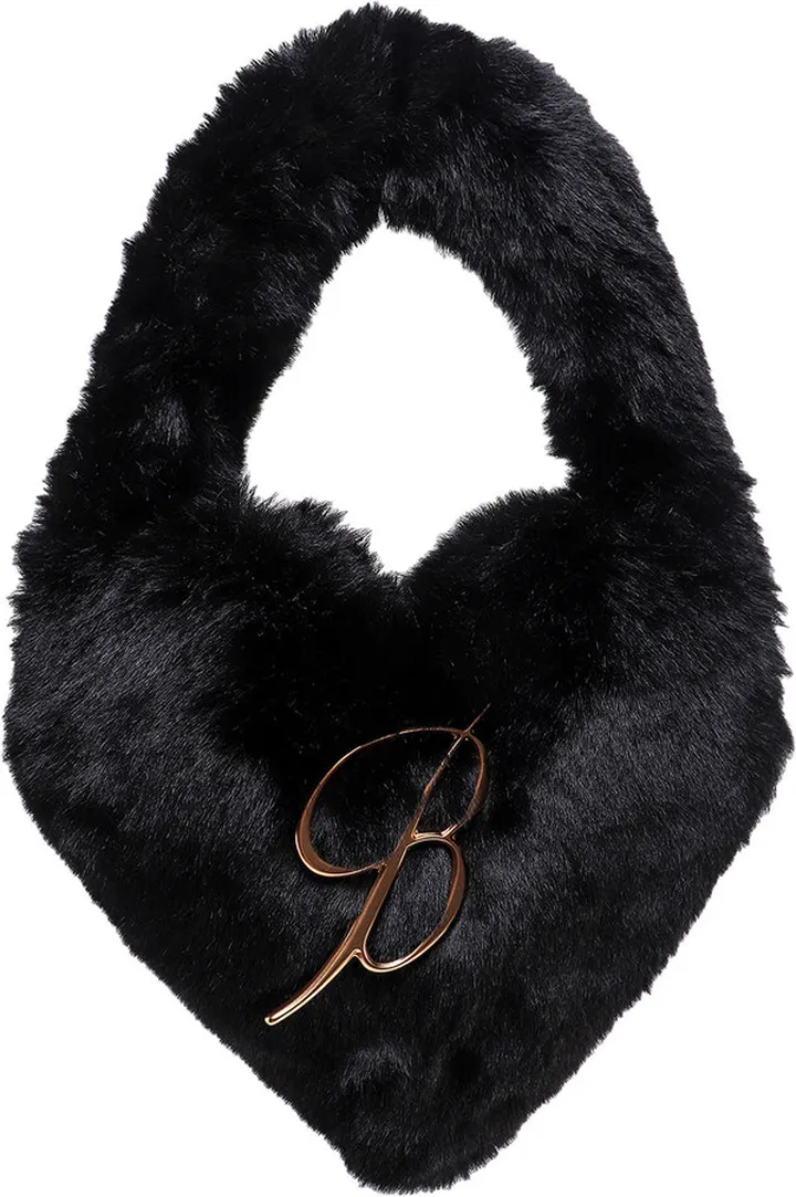 Faux fur handbag