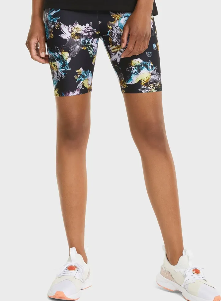 7" Crystal G High Waist Aop Tight Shorts