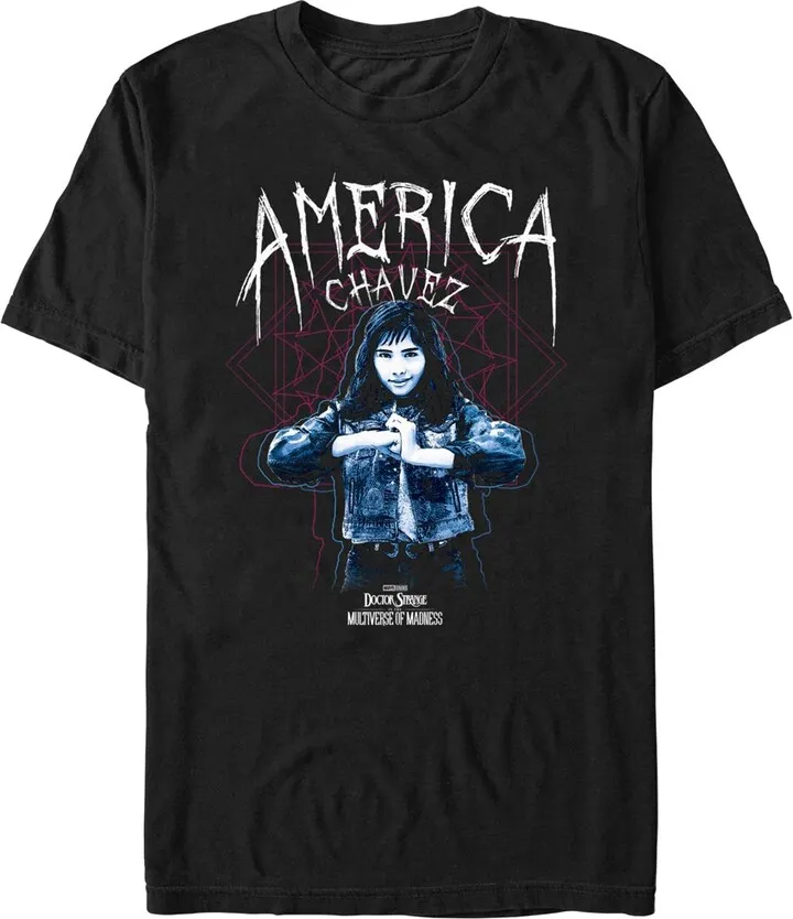Men's Marvel Doctor Strange in the Multiverse of Madness America Chavez Solo T-Shirt - Black - 3X Large